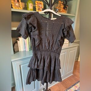 LoveShackFancy Black Lace Detail Garment